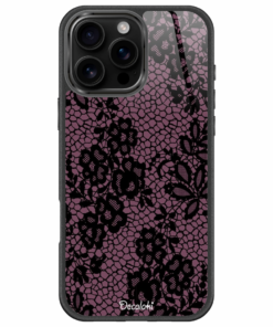 Purple Flower Pattern Θήκη Κινητού Σχέδιο 50182