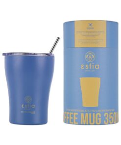 Estia Home Art Custom Coffee Mug Denim Blue